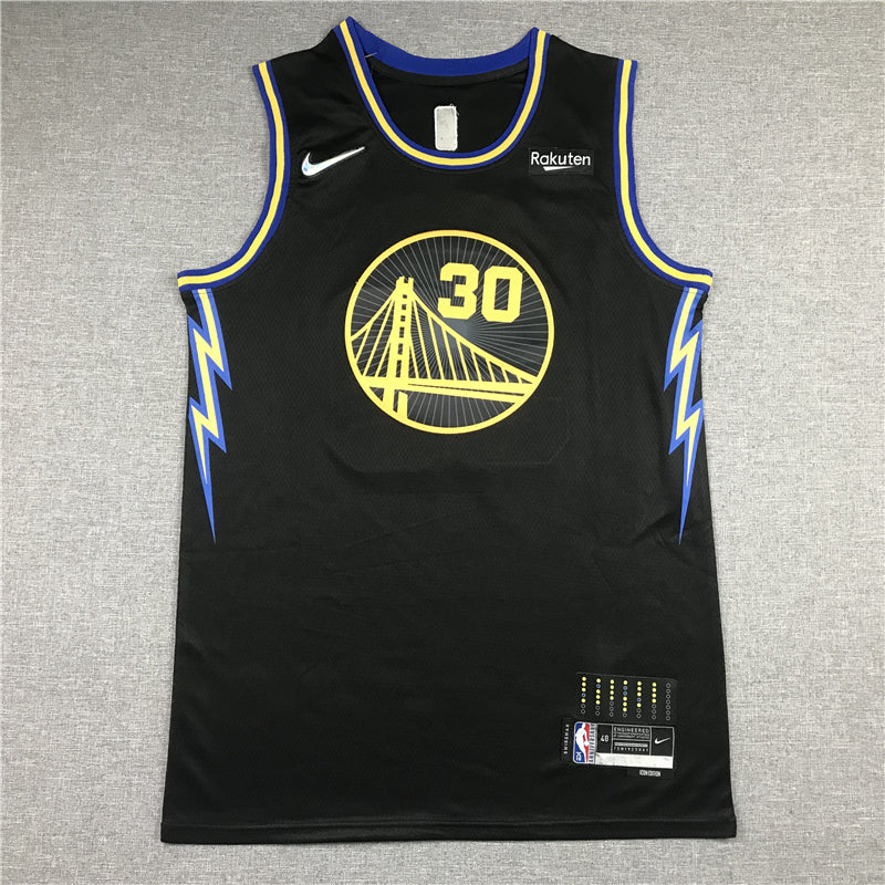 Men's Golden State Warriors Stephen Curry Fanatics Branded Black Classic Jersey1