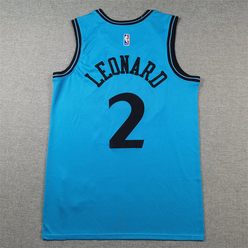 Men's LA Clippers Kawhi Leonard #2 Light Blue 2024/25 Swingman Player Jersey1 - City Edition