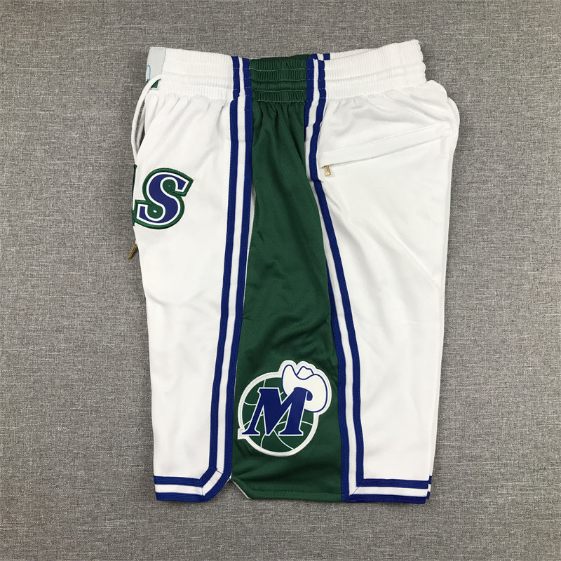 Men's Dallas Mavericks White City Edition Basketball Shorts1