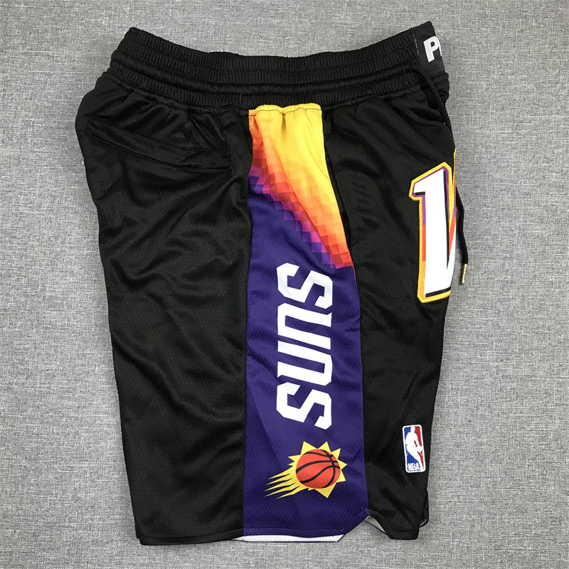 Men's Phoenix Suns Black City Edition Basketball Shorts1