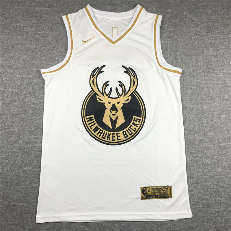 Men's Milwaukee Bucks Giannis Antetokounmpo #34 White Swingman Jersey1