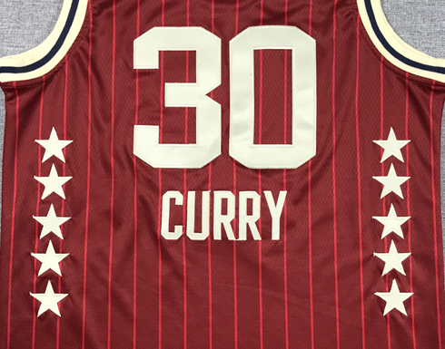 Men's Golden State Warriors Stephen Curry #30 Red 2024 NBA All-Star Game Swingman Jersey1