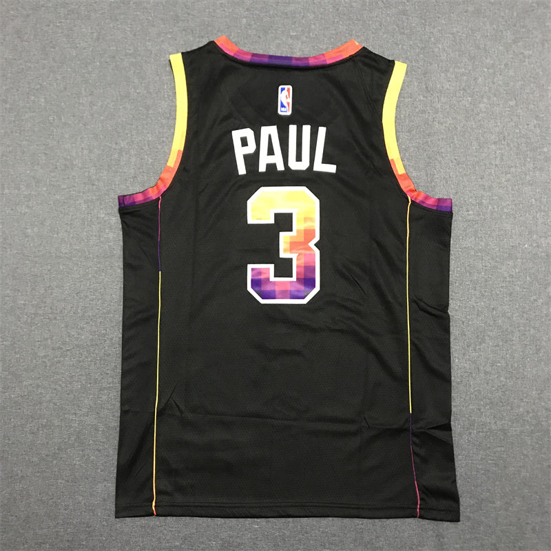 Men's Phoenix Suns Chris Paul #3 Black Swingman Jersey1 - Statement Edition