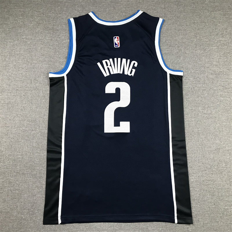 Men's Dallas Mavericks Kyrie Irving #2 Navy 2022/23 Statement Edition Swingman Jersey1
