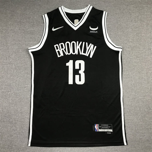 Men's Brooklyn Nets James Harden Black 2021/22 Diamond Swingman Jersey1