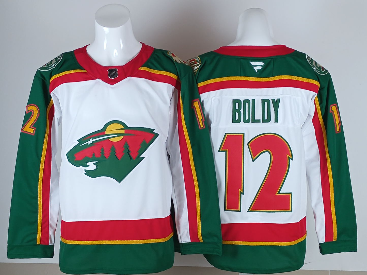 Men's Minnesota Wild Matthew Boldy #12 White Breakaway Player Jersey