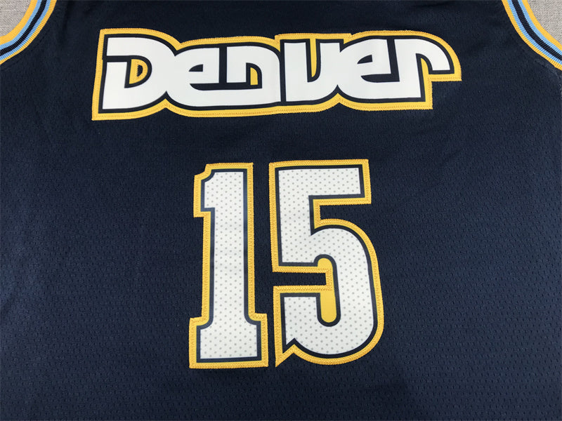 Men's Denver Nuggets Nikola Jokic Navy 2021/22 Swingman Jersey1 - City Edition