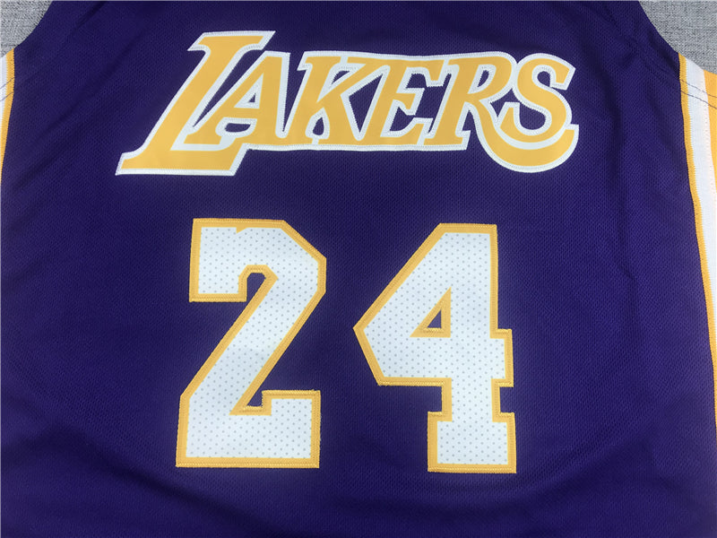 Men's Los Angeles Lakers Kobe Bryant #24 Purple Swingman Jersey1