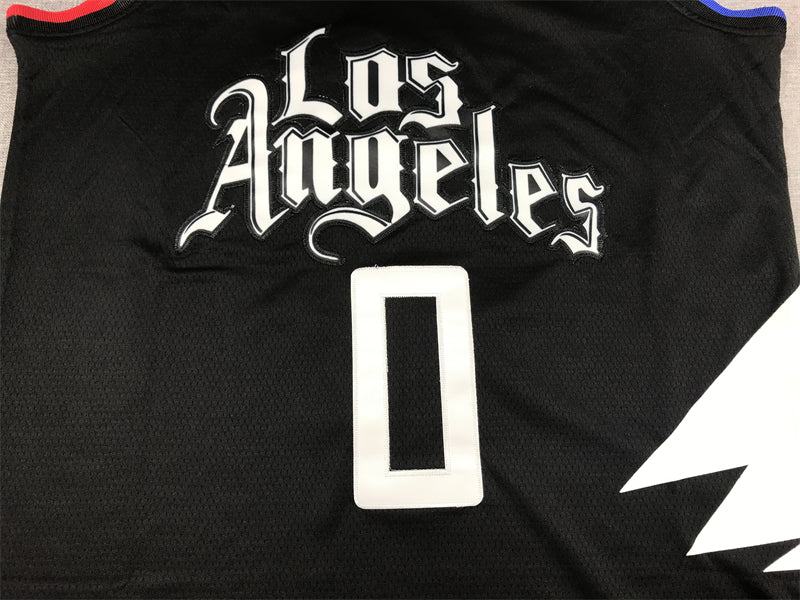 Men's LA Clippers Russell Westbrook Jordan Brand Black 2022/23 Statement Edition Swingman Jersey1