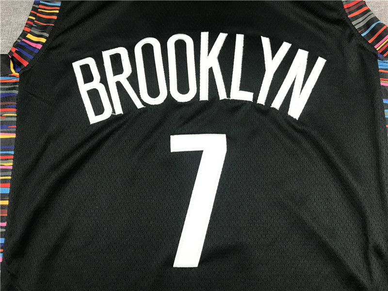 Men's Brooklyn Nets Kevin Durant #7 Black Swingman Jersey1 - City Edition