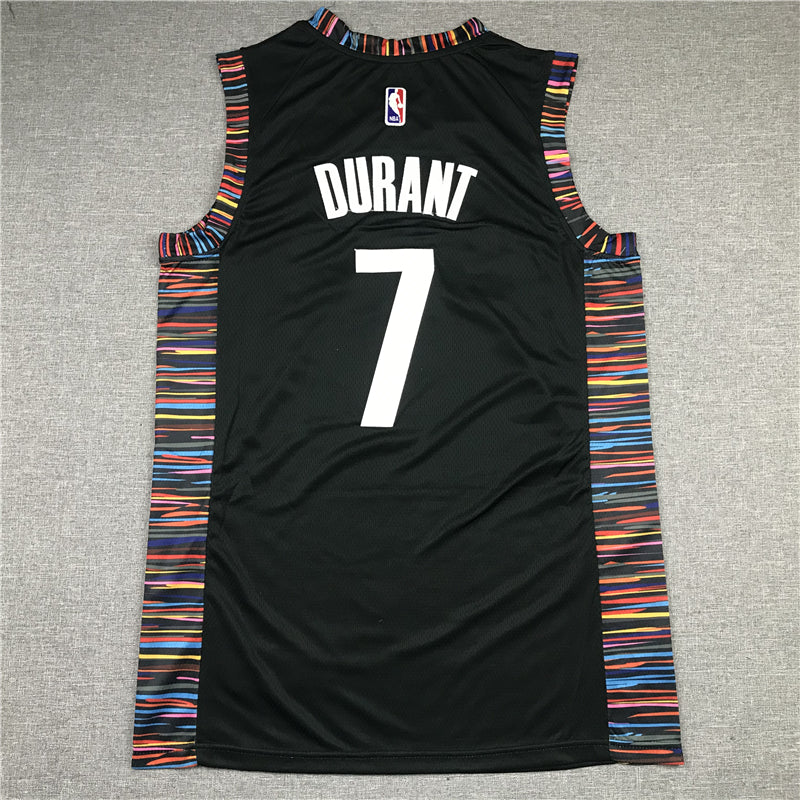 Men's Brooklyn Nets Kevin Durant #7 Black Swingman Jersey1 - City Edition