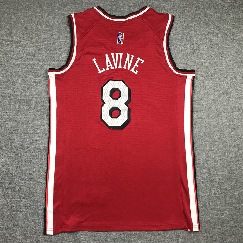 Men's Chicago Bulls Zach LaVine #8 Red 2021/22 Swingman Jersey1