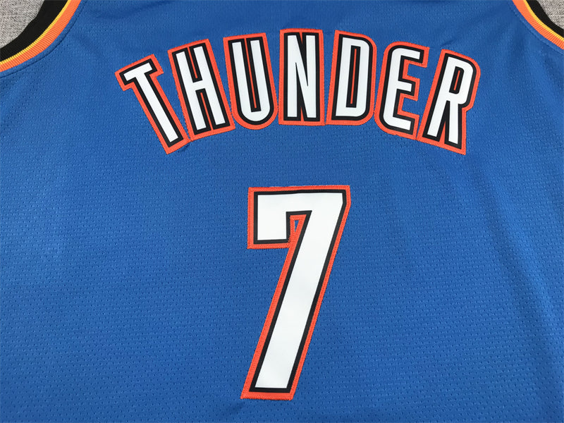 Men's Oklahoma City Thunder Chet Holmgren #7 Blue Swingman Jersey1 - Icon Edition