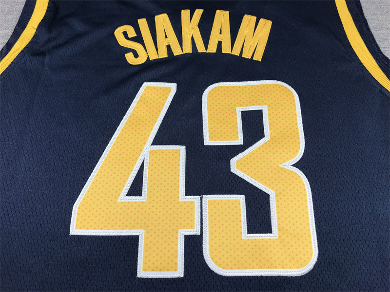Men's Indiana Pacers Pascal Siakam #43 Navy Swingman Jersey1 - Icon Edition