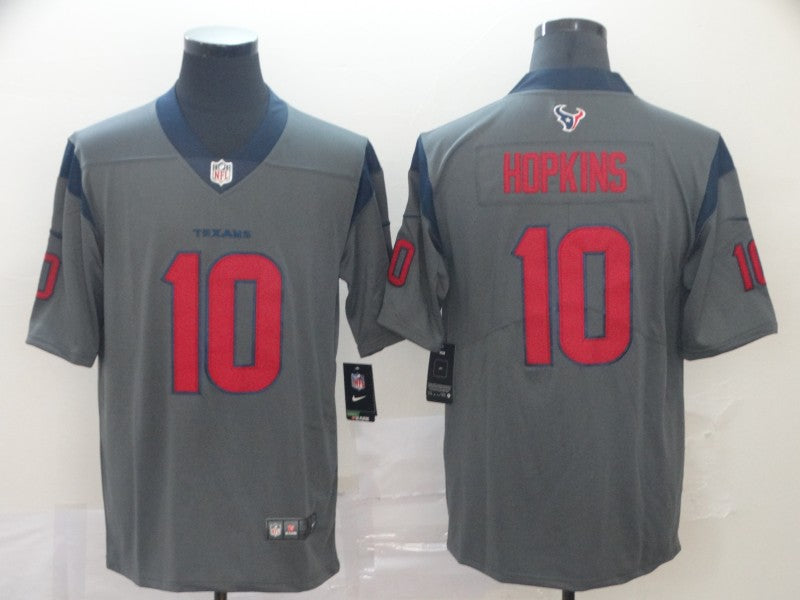 Men's Houston Texans DeAndre Hopkins #10 Gray Inverted Legend Jersey1
