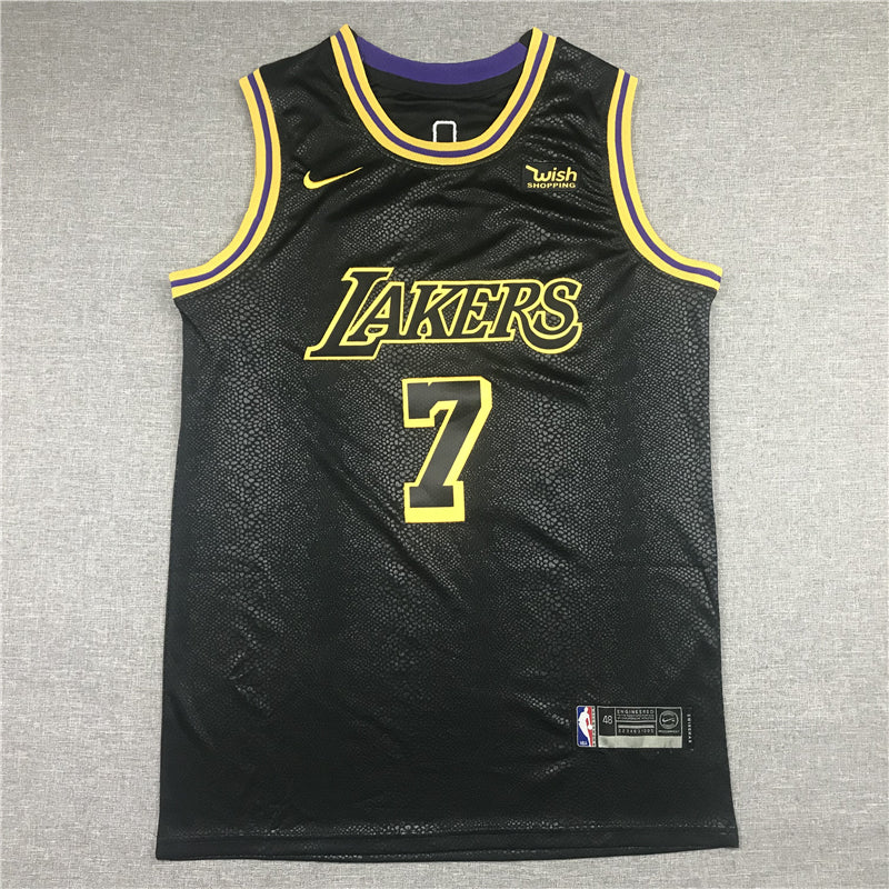 Men's Los Angeles Lakers Carmelo Anthony #7 Black City Edition Swingman Jersey1