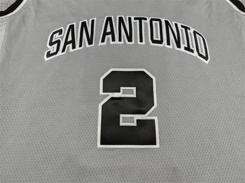 Men's San Antonio Spurs Dylan Harper #2 Silver Swingman Jersey - Statement Edition