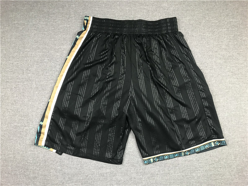 Men's Memphis Grizzlies Black City Edition Basketball Shorts1