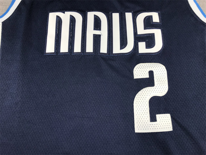 Men's Dallas Mavericks Kyrie Irving #2 Navy 2022/23 Statement Edition Swingman Jersey1