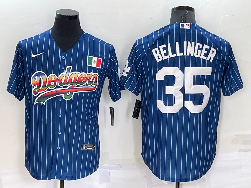 Men's Los Angeles Dodgers Cody Bellinger #35 Blue Authentic Game Jersey1
