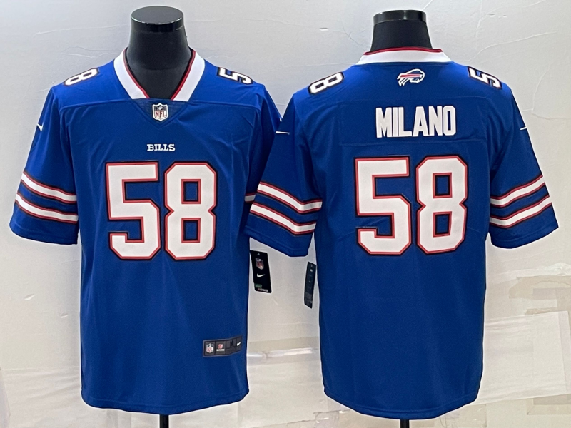 Men's Buffalo Bills Matt Milano #58 Royal Game Player Jersey1
