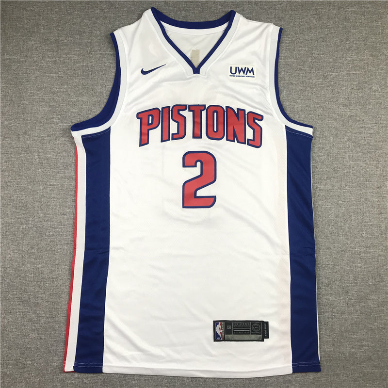 Men's Detroit Pistons Cade Cunningham White 2020/21 Swingman Fashion Jersey1