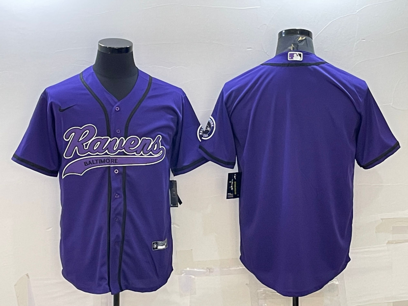 Men's Baltimore Ravens Purple Blank Jersey1