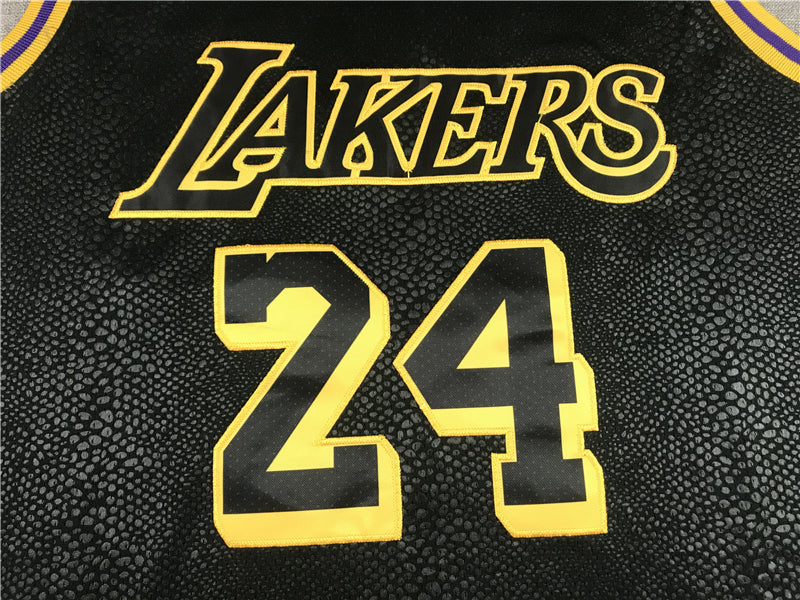 Men's Black mamba Los Angeles Lakers Kobe Bryant #24 Jersey1 peach heart
