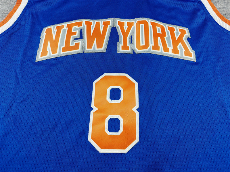 Men's New York Knicks OG Anunoby #8 Blue Game Jersey - Icon Edition
