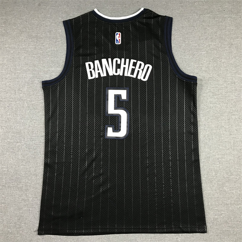 Men's Orlando Magic Paolo Banchero #5 Black 2022/23 Swingman Jersey1 - City Edition