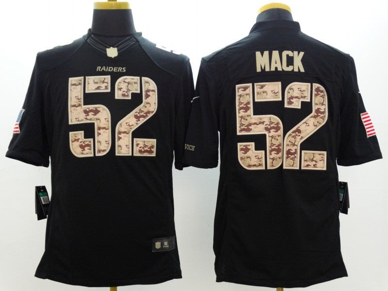 Men's Las Vegas Raiders Khalil Mack #52 Black Alternate Game Jersey1