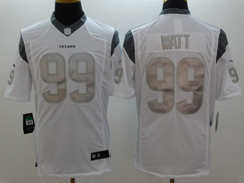 Men's Houston Texans J.J. Watt #99 White Alternate Game Jersey1
