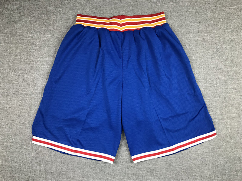 Men's Golden State Warriors Blue Basketball Shorts1