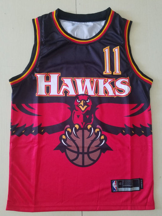 Men's Atlanta Hawks Trae Young #11 NBA Swingman Jersey1 - Retro Red