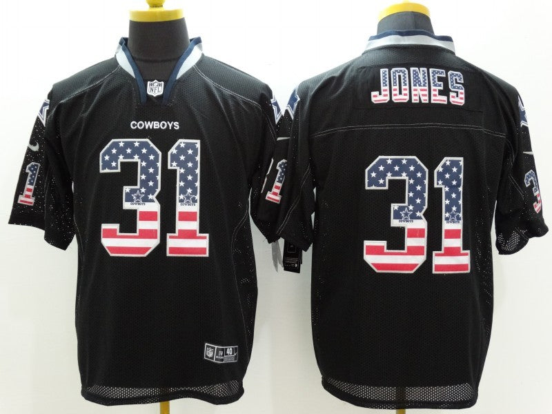 Men's Dallas Cowboys Byron Jones #31 Black Game Jersey1