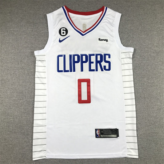 Men's LA Clippers Russell Westbrook Nike White 2022/23 Swingman Jersey1 - Association Edition