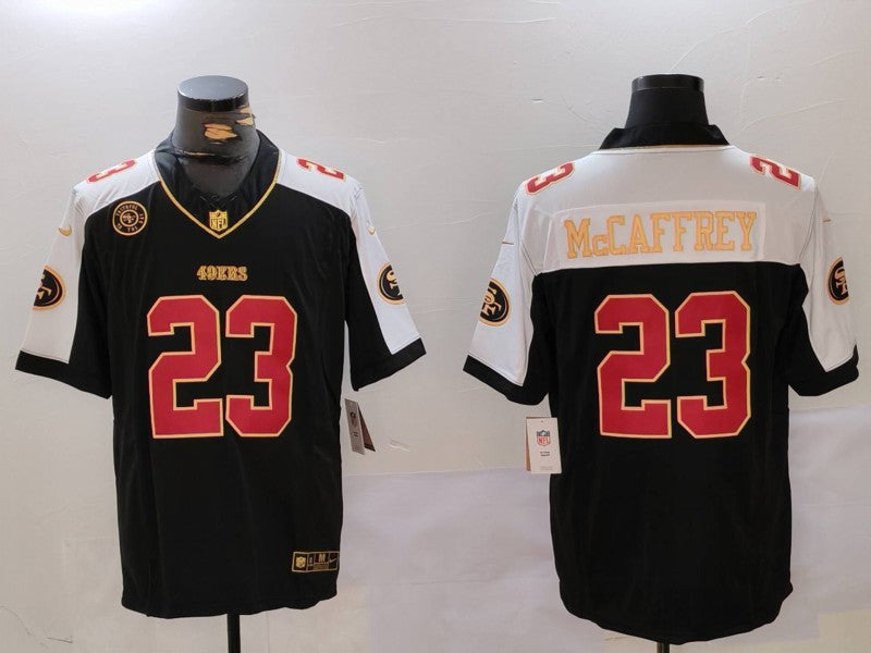 Men's San Francisco 49ers Christian McCaffrey #23 Black Alternate Player Jersey1
