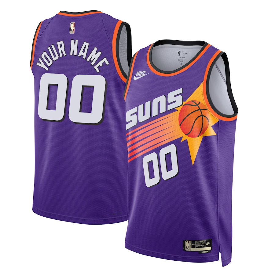 Men's Phoenix Suns Purple 2022/23 Custom Swingman Jersey1 - Classic Edition