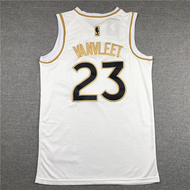 Men's Toronto Raptors Fred VanVleet White Swingman Player Jersey1