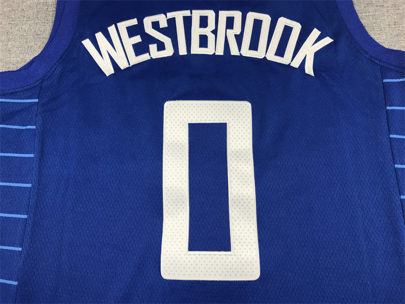 Men's LA Clippers Russell Westbrook Nike Royal 2022/23 Swingman Jersey1 - Icon Edition