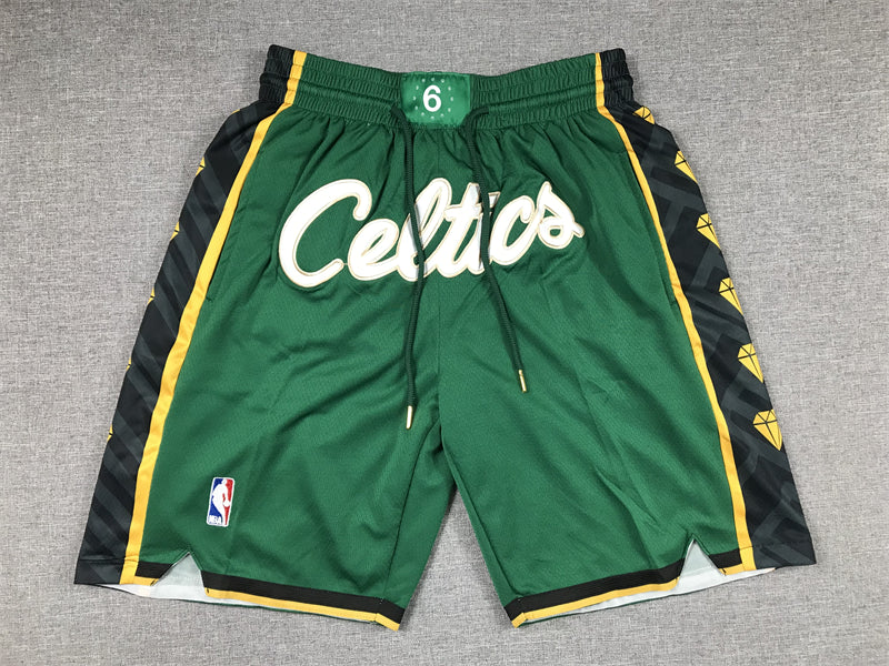 Men's Boston Celtics Green 2022/23 Basketball Shorts1 - City Edition