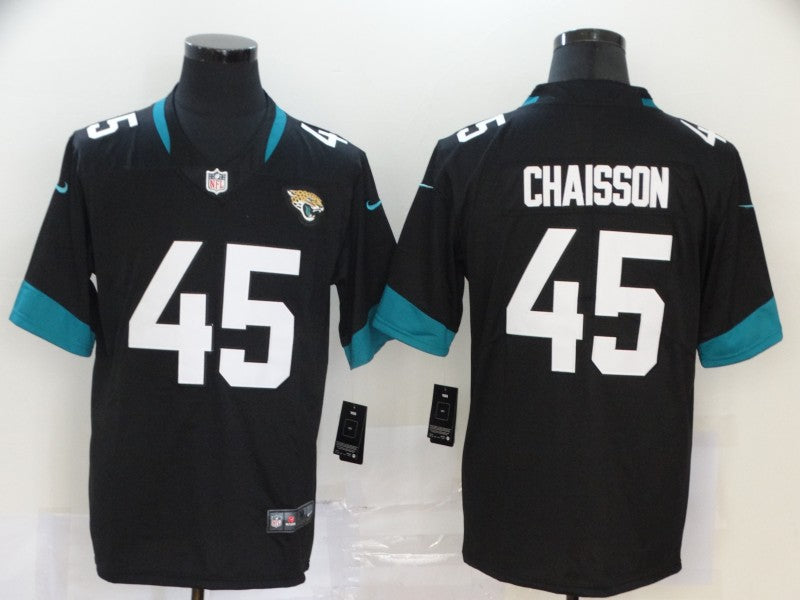 Men's Jacksonville Jaguars K'Lavon Chaisson #45 Black Game Jersey1