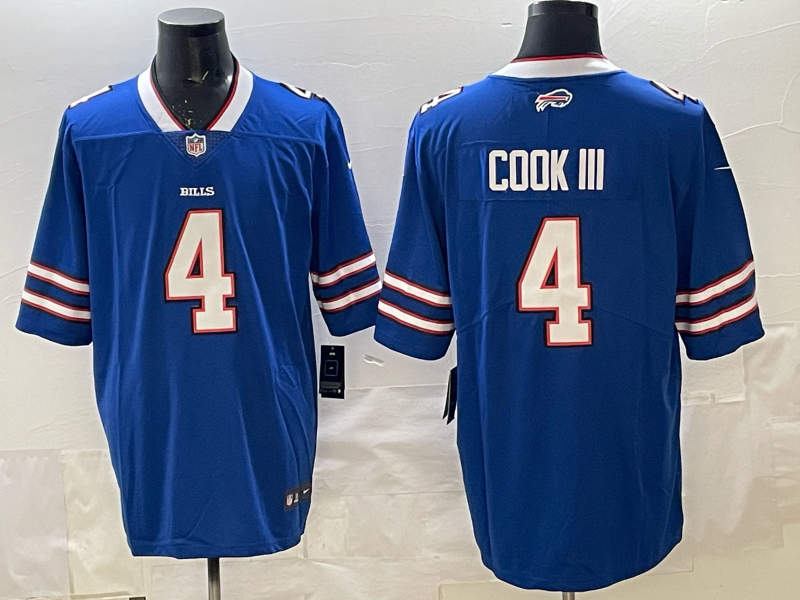 James Cook III #4 Buffalo Bills Royal Game Player Jersey - JerseysFreak