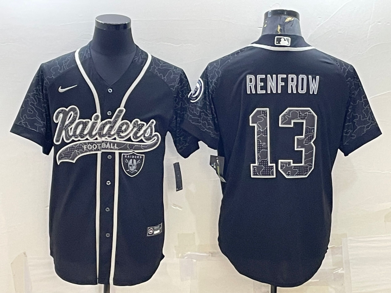 Men's Las Vegas Raiders Hunter Renfrow #13 Black RFLCTV Limited Jersey1 Joint Edition
