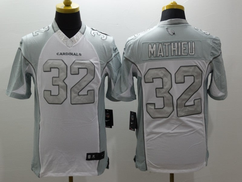 Men's Arizona Cardinals Tyrann Mathieu #32 White Game Jersey1