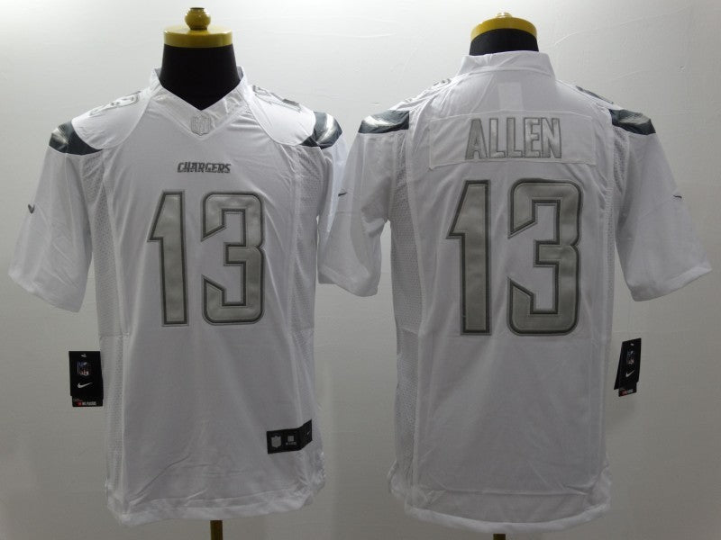 Men's Los Angeles Chargers Keenan Allen #13 White Game Jersey1