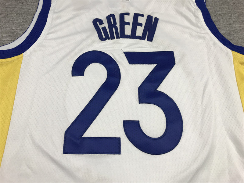 Men's Golden State Warriors Draymond Green #23 White Classic Player Jersey1