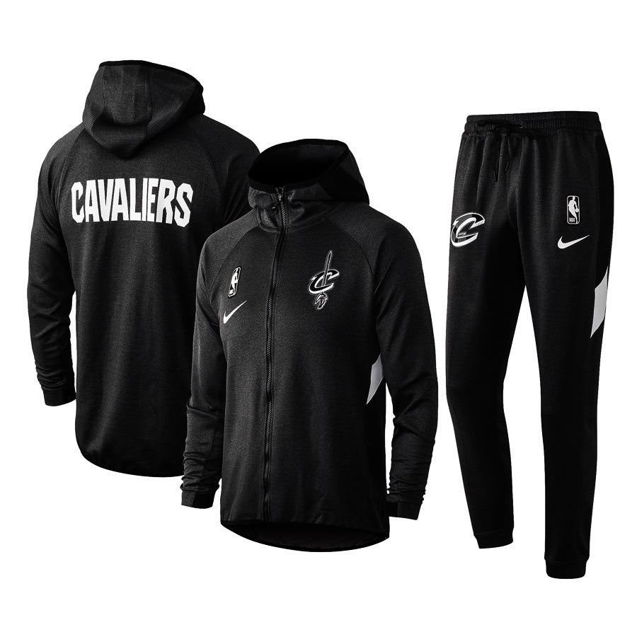 Men's Cleveland Cavaliers 2019/20 Showtime Full-Zip Therma Flex Performance Hoodie
