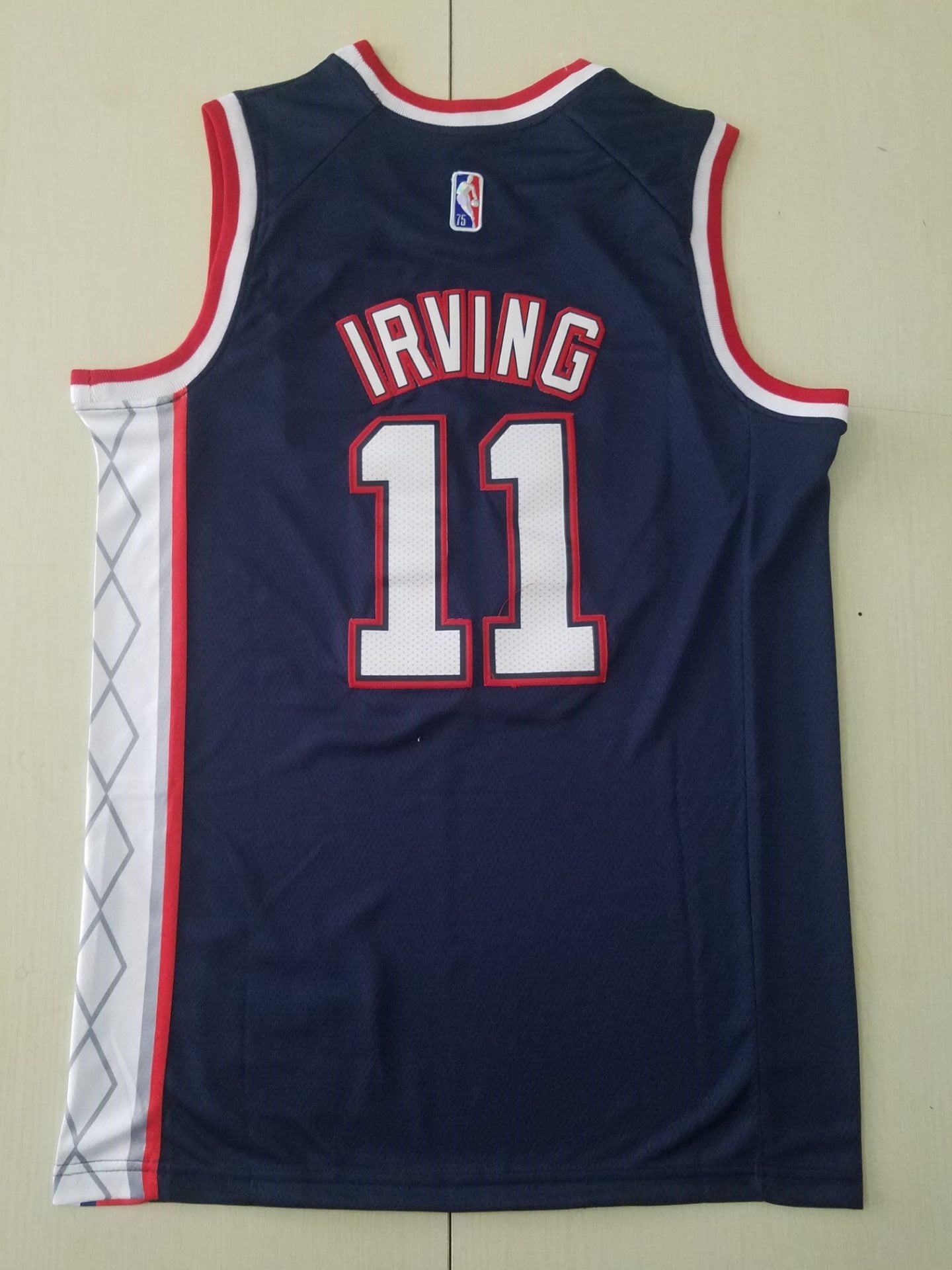 Men's Brooklyn Nets Kyrie Irving Navy 2021/22 Swingman Jersey1 - City Edition