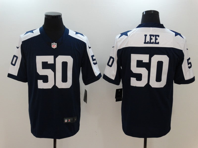 Men's Dallas Cowboys Sean Lee #50 Navy Game Jersey1